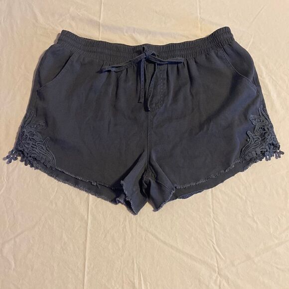 Knox Rose Women’s Navy Pull On Shorts Size Large NWOT - Picture 1 of 10